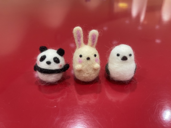 夏休み羊毛フェルト
